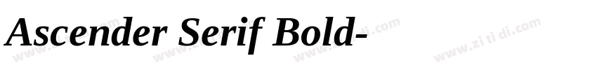 Ascender Serif Bold字体转换 Ascender Serif Bold字体转换